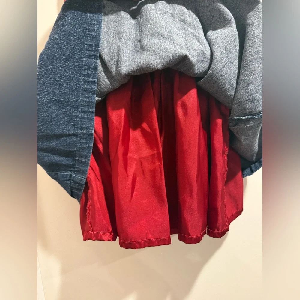 Baby Gap Blue‎ and Red Denim Dress Size 3